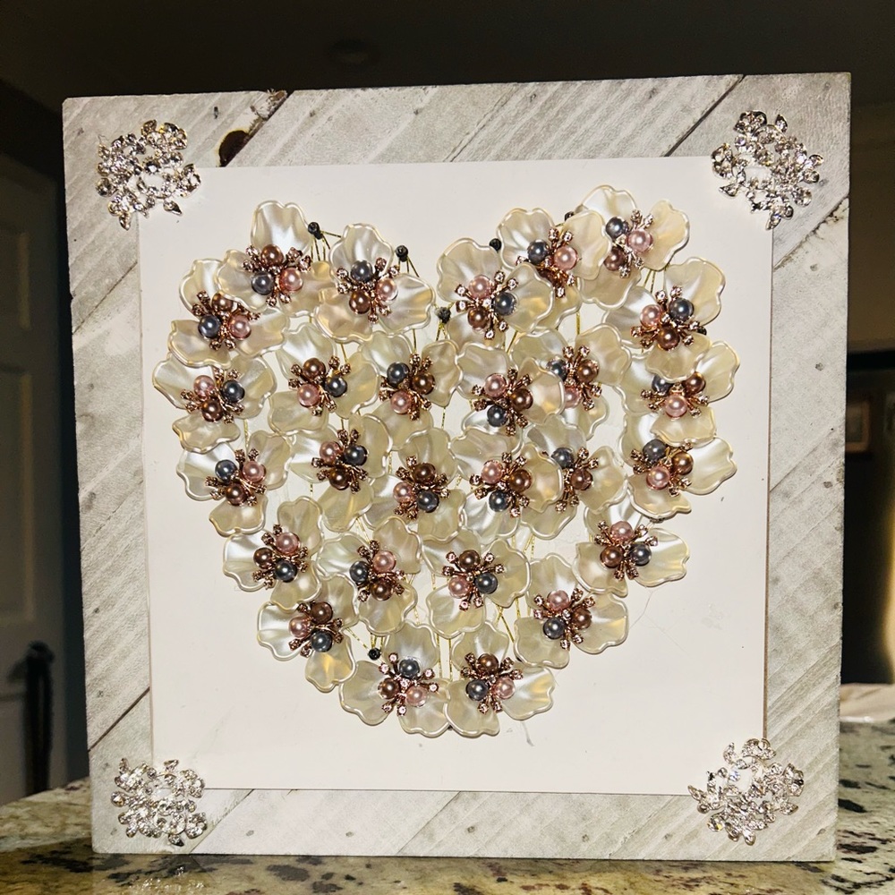 Framed jewelry heart